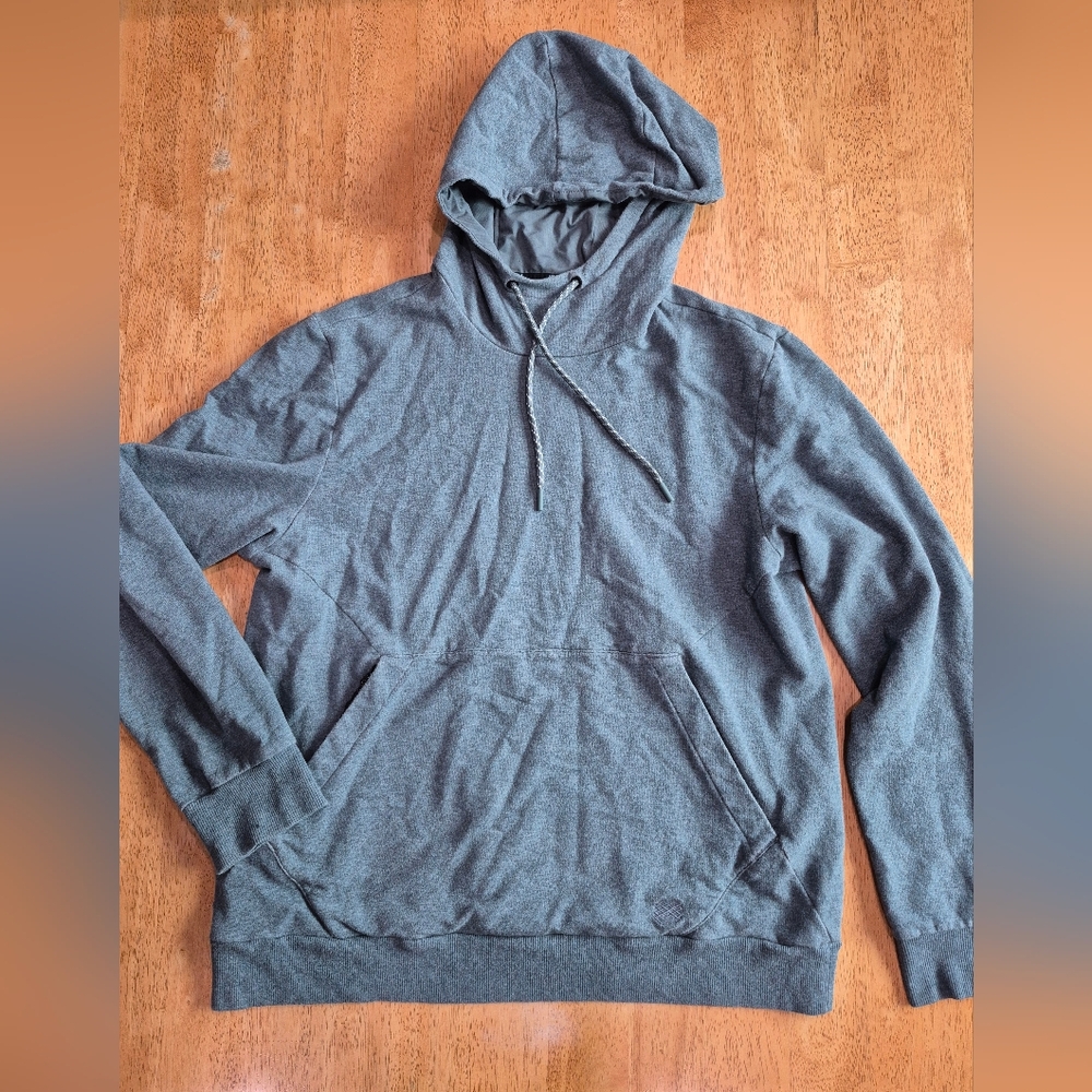 EUC FLX blue Wool Blend Hoodie Sweatshirt